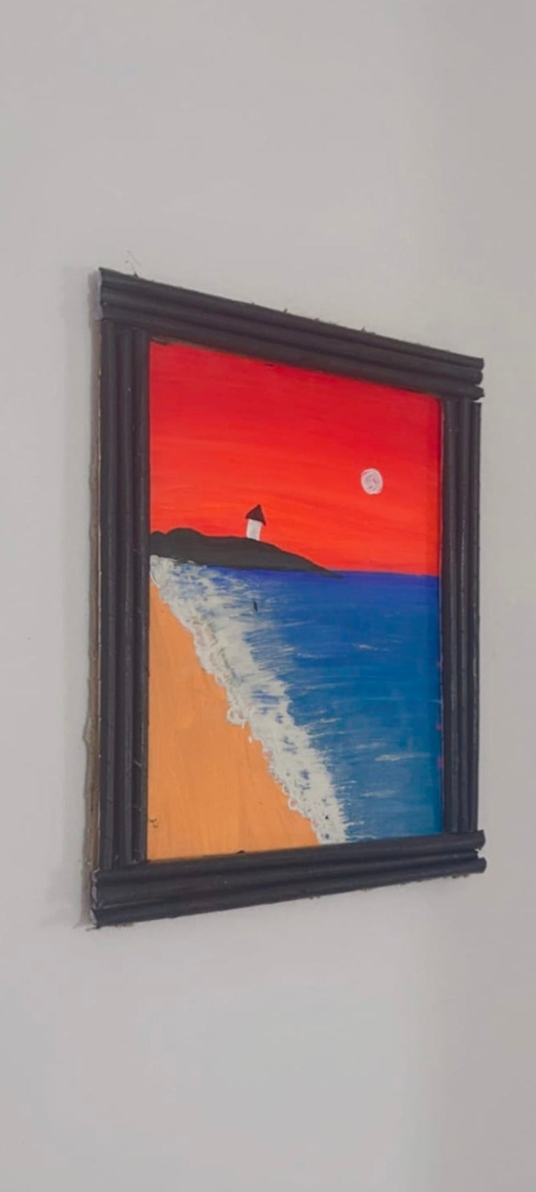 Beach painting photoframe