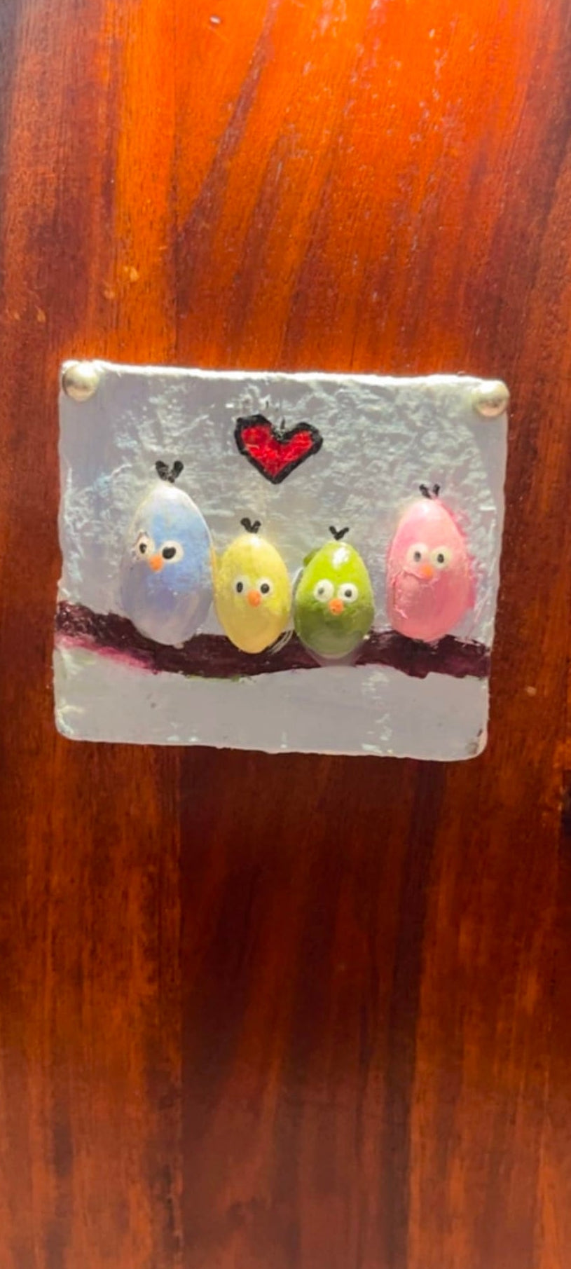 Owl family fridge magnet